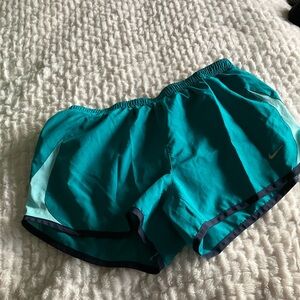 Nike Turquoise and Gray Shorts